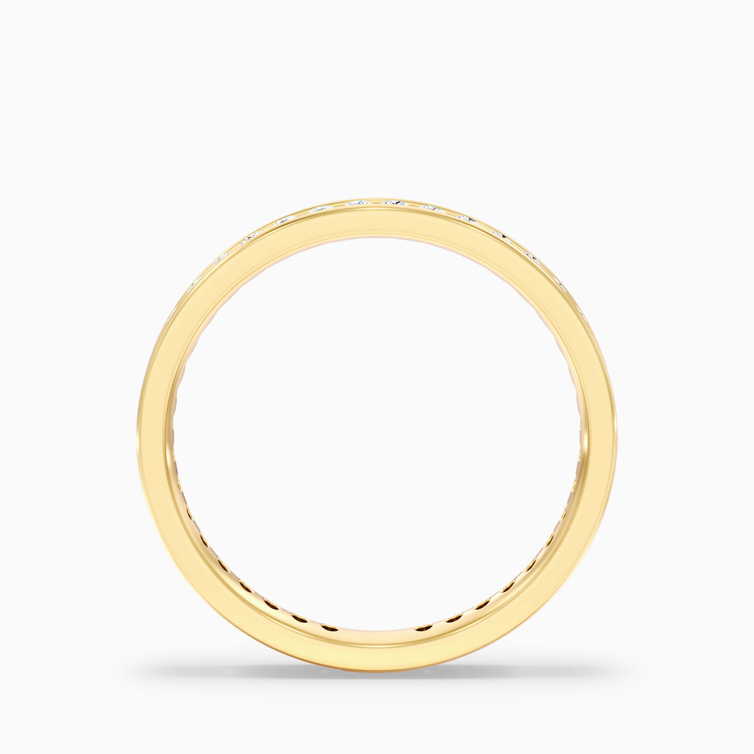 Anora Channel Set Round Cut Eternity Lab Grown Diamond Wedding Band