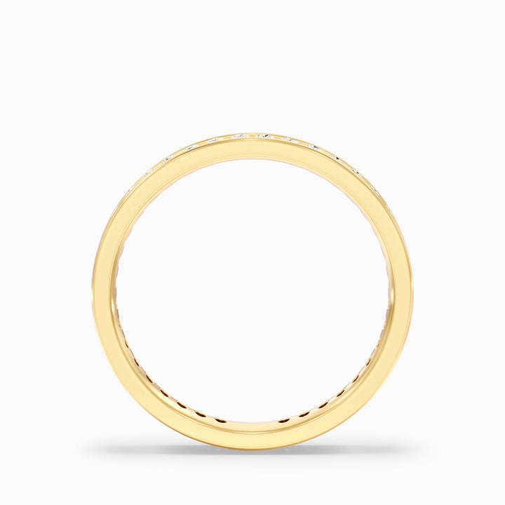 Anora Channel Set Round Cut Eternity Lab Grown Diamond Wedding Band