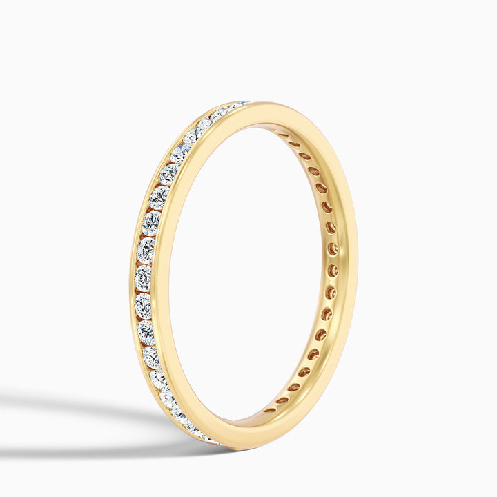 Anora Channel Set Round Cut Eternity Lab Grown Diamond Wedding Band