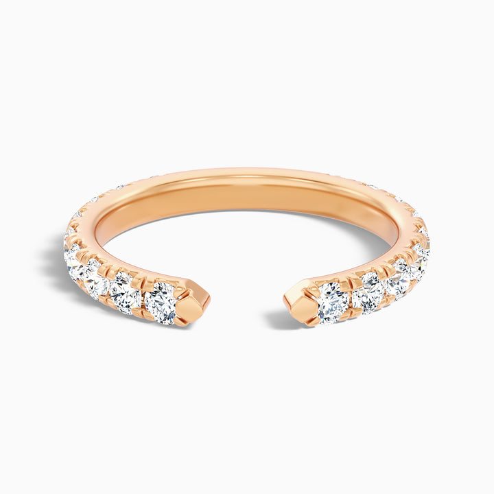 Tanith Round Cut Lab Grown Diamond Open Wedding Band