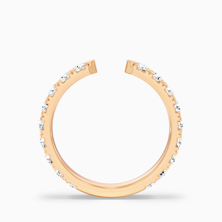 Tanith Round Cut Lab Grown Diamond Open Wedding Band