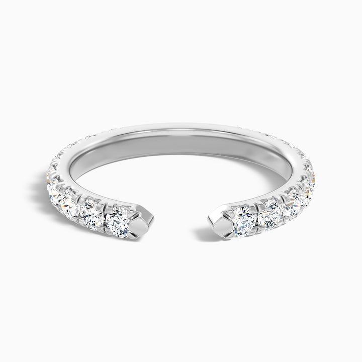 Tanith Round Cut Lab Grown Diamond Open Wedding Band