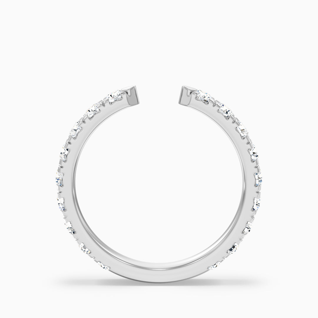 Tanith Round Cut Lab Grown Diamond Open Wedding Band