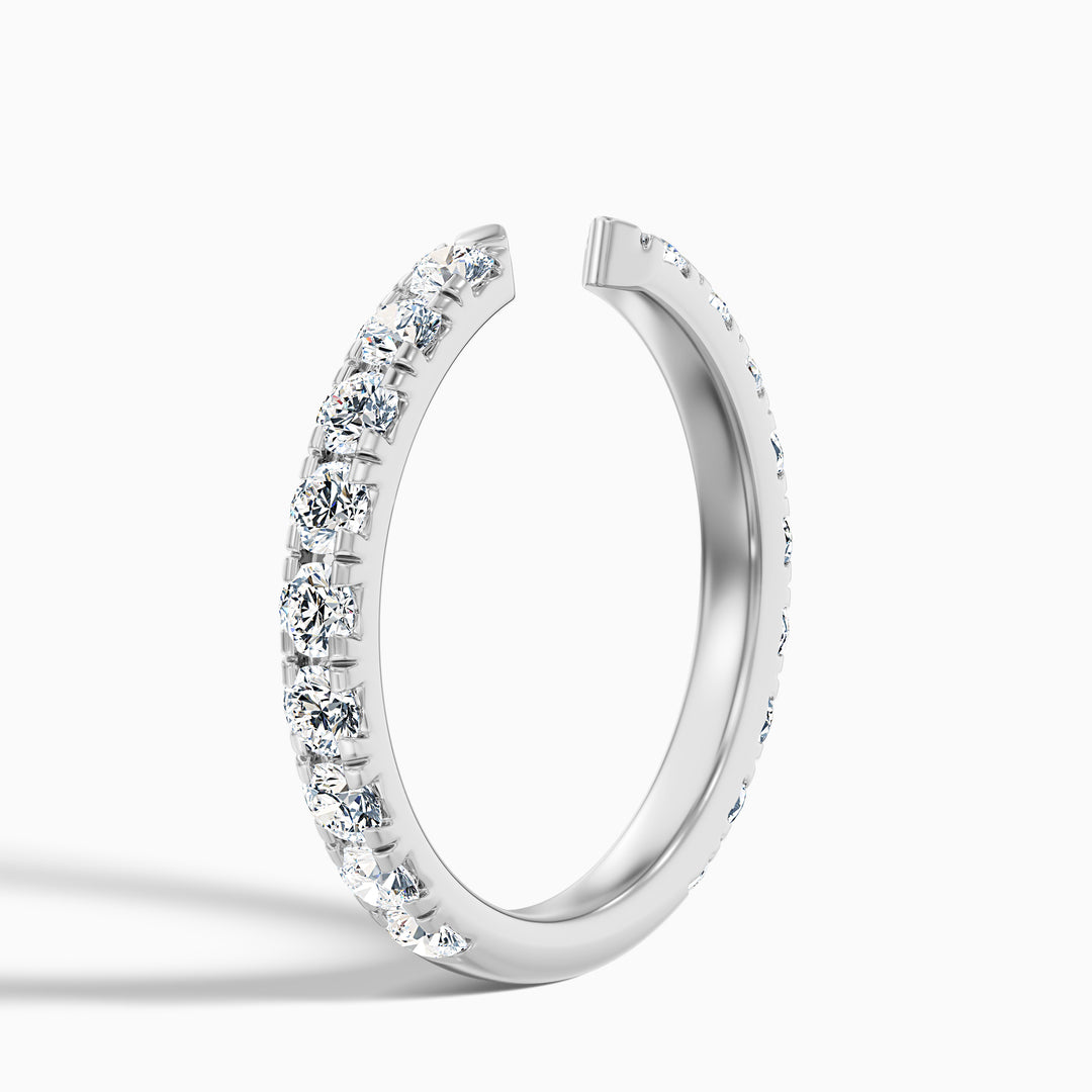 Tanith Round Cut Lab Grown Diamond Open Wedding Band
