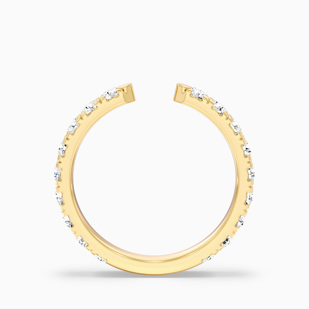 Tanith Round Cut Lab Grown Diamond Open Wedding Band