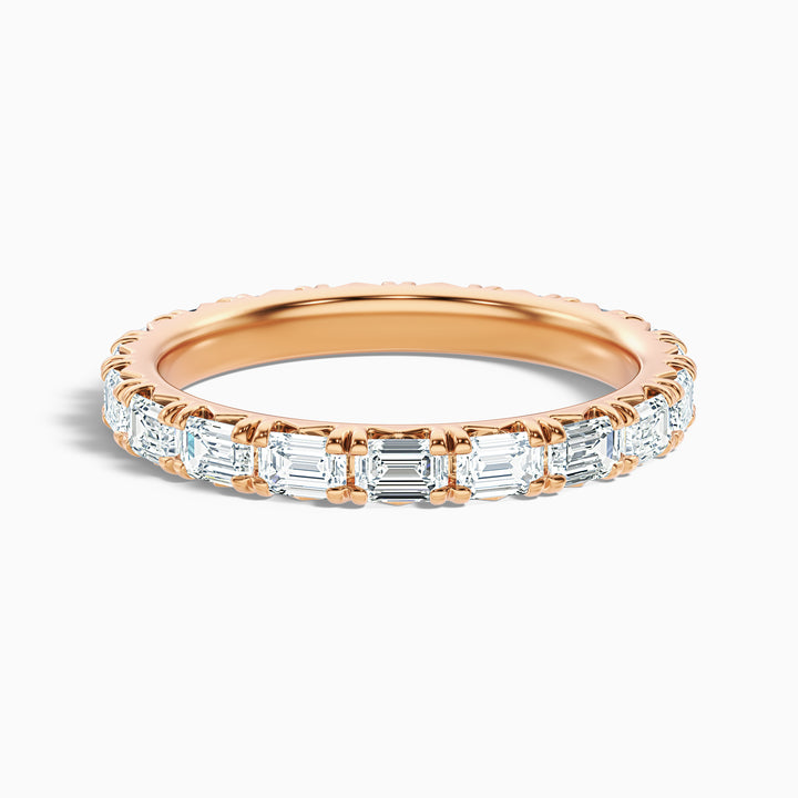 Keziah Emerald Cut Full Eternity Lab Grown Diamond Wedding Band