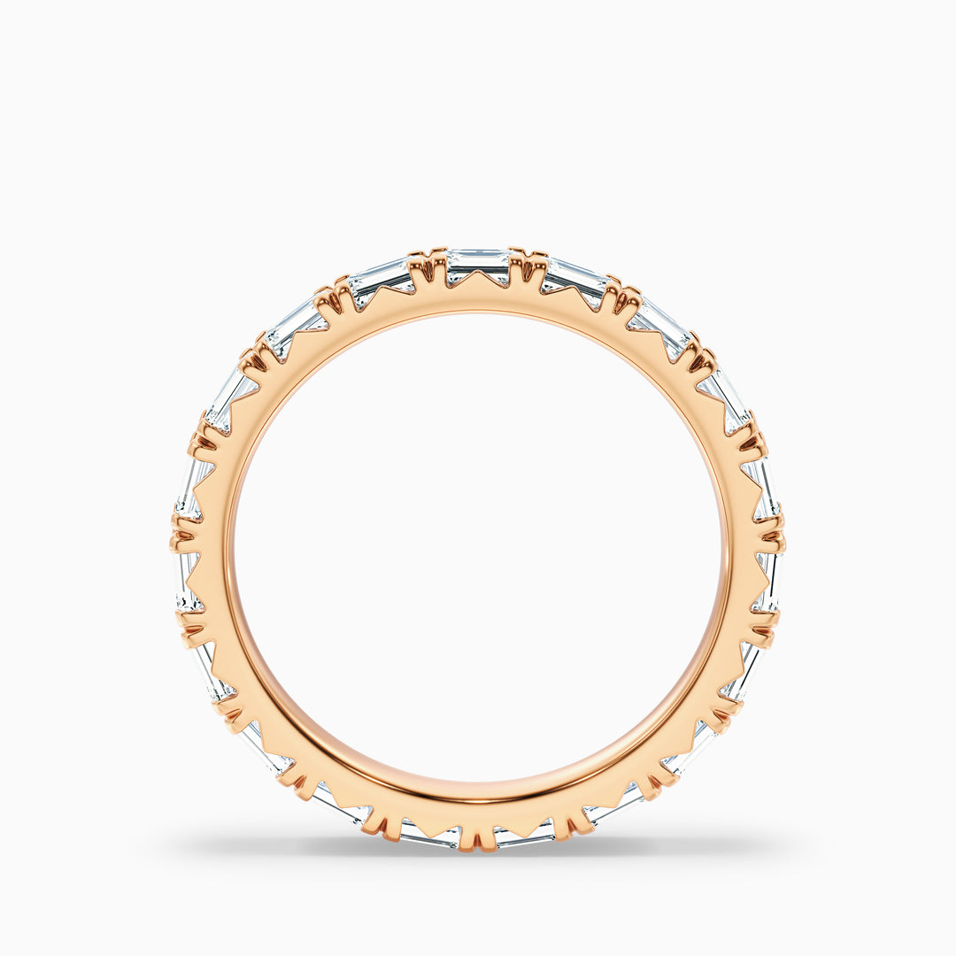 Keziah Emerald Cut Full Eternity Lab Grown Diamond Wedding Band