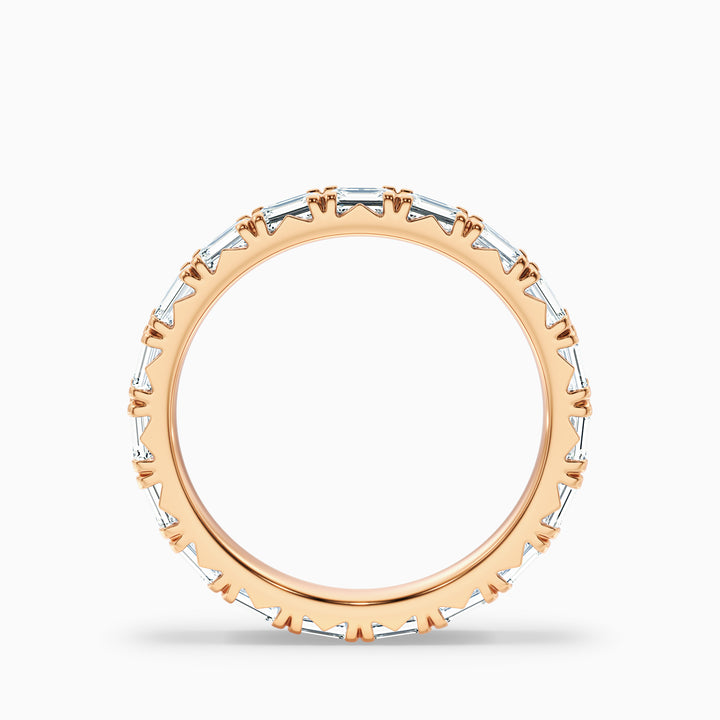 Keziah Emerald Cut Full Eternity Lab Grown Diamond Wedding Band