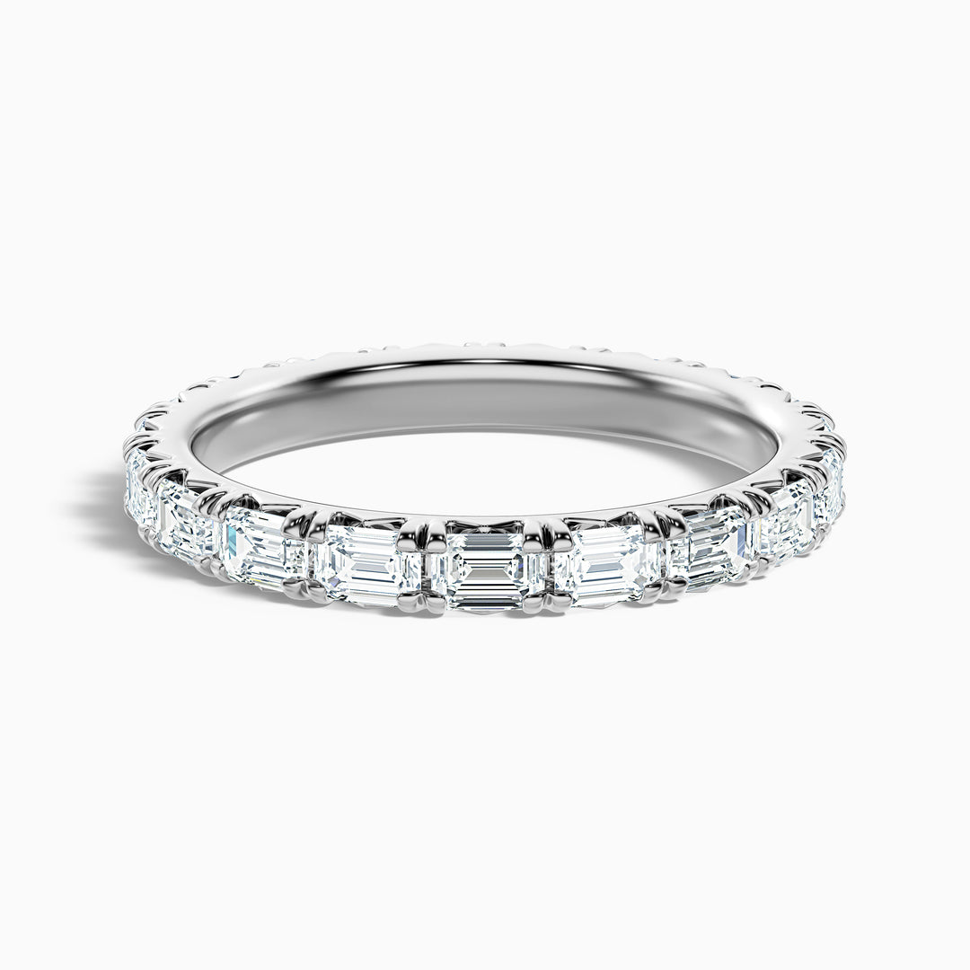 Keziah Emerald Cut Full Eternity Lab Grown Diamond Wedding Band