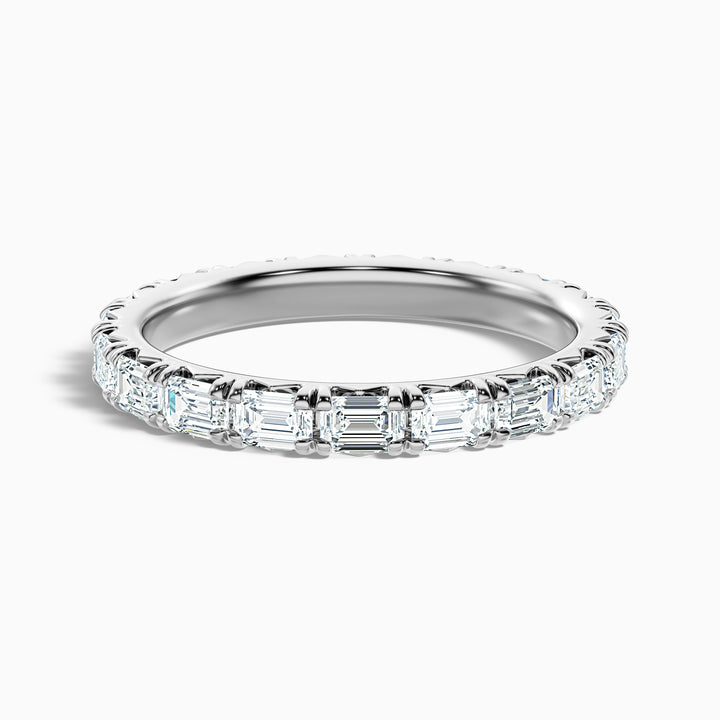 Keziah Emerald Cut Full Eternity Lab Grown Diamond Wedding Band