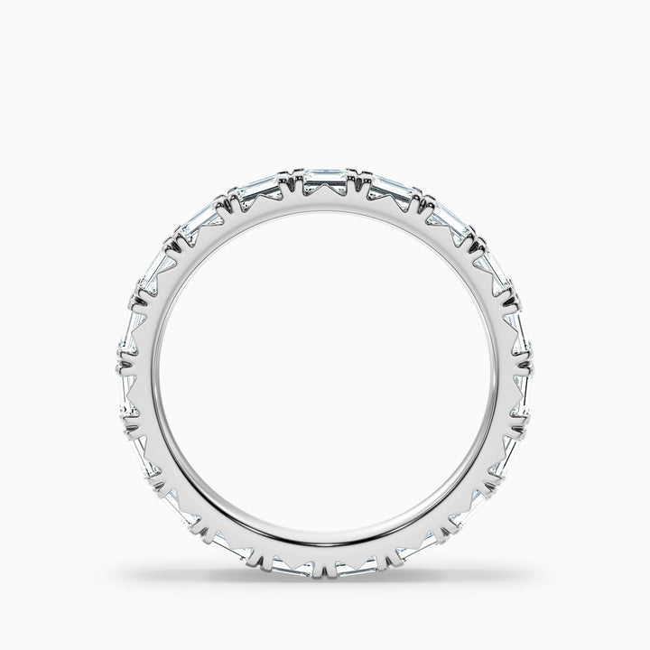 Keziah Emerald Cut Full Eternity Lab Grown Diamond Wedding Band