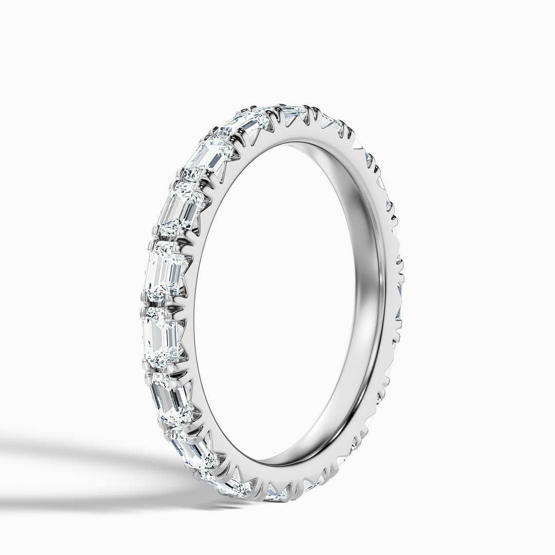 Keziah Emerald Cut Full Eternity Lab Grown Diamond Wedding Band