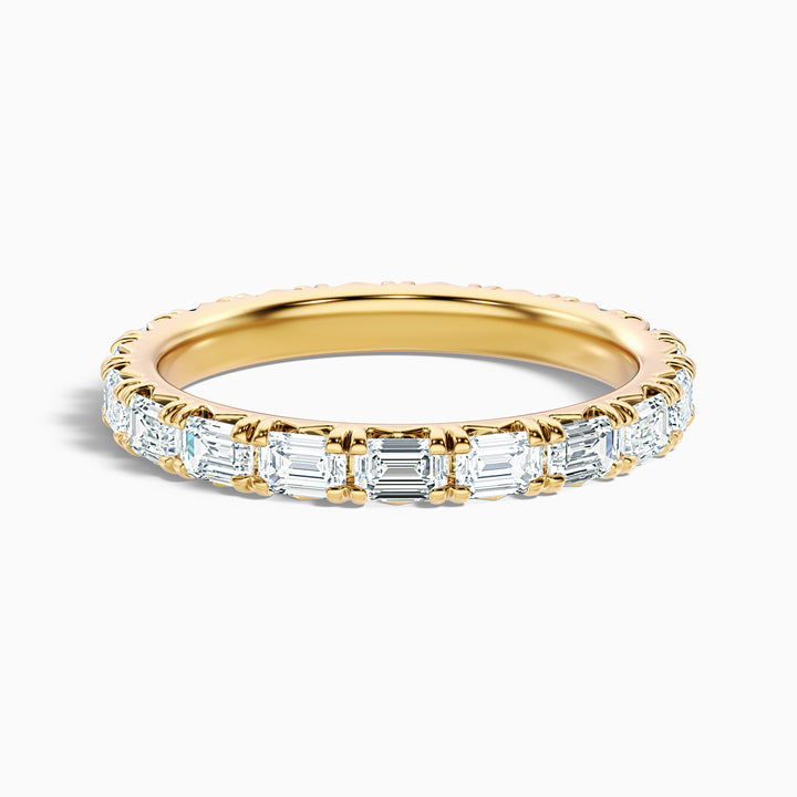Keziah Emerald Cut Full Eternity Lab Grown Diamond Wedding Band