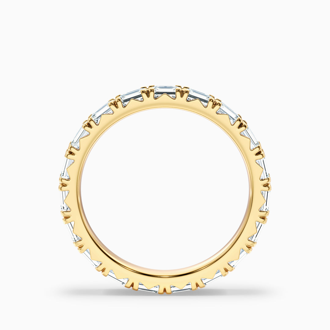 Keziah Emerald Cut Full Eternity Lab Grown Diamond Wedding Band