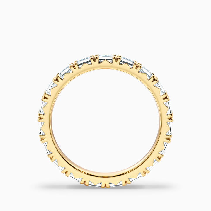Keziah Emerald Cut Full Eternity Lab Grown Diamond Wedding Band