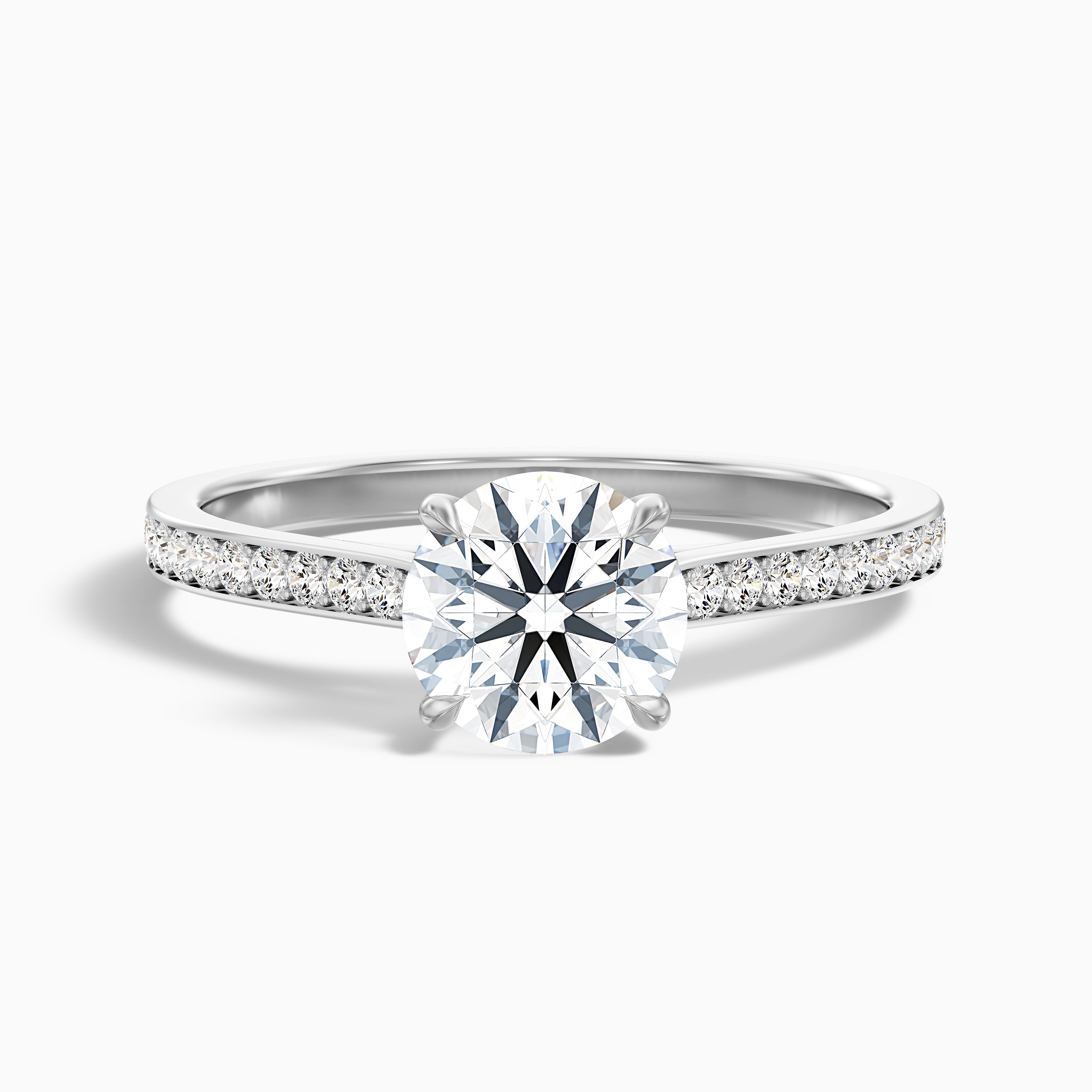 Grab Callie 3.5 Carat Round Diamond Ring 925 Silver