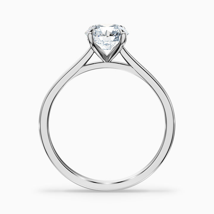 Iara 2.5 Carat Round Solitaire Moissanite Engagement Ring - Side View