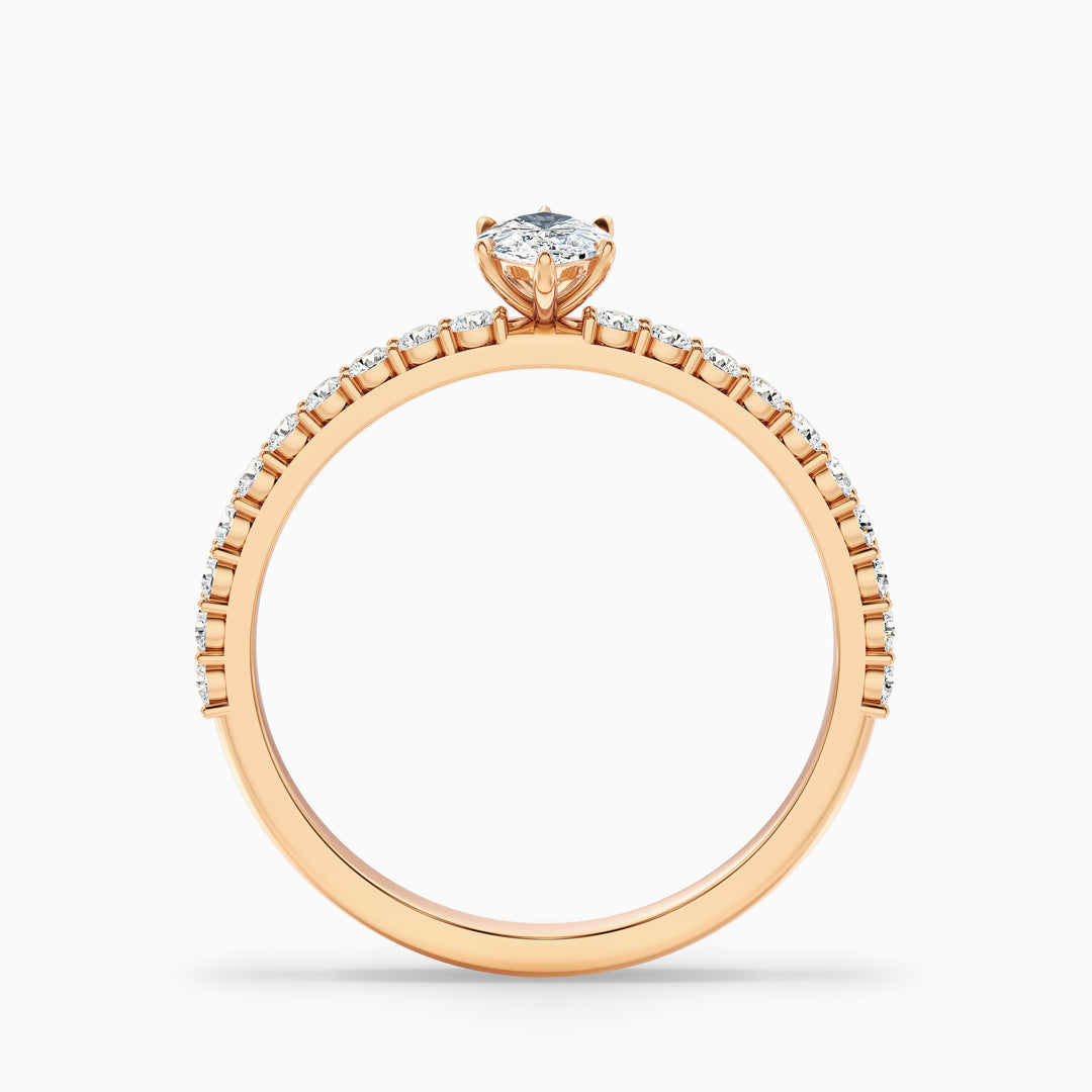 Jamie 4.5 Carat Marquise Side Stone Pave Lab Grown Diamond Ring in 925 Sterling Silver