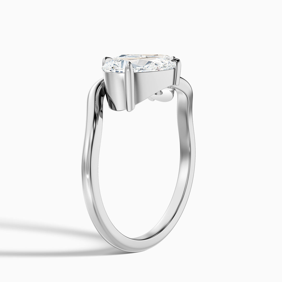 Paula Toi Et Moi Ring in 925 Sterling Silver With Both Pear Two Stone Lab Grown Diamond (3.5 Ct. Tw.)