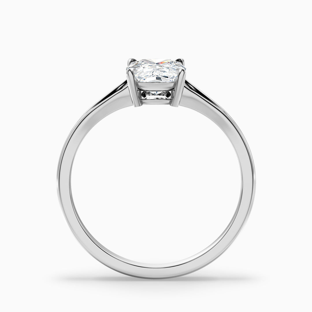 Maren 4 Carat Elongated Cushion Cut Split Shank Lab Grown Diamond Ring in 925 Sterling Silver