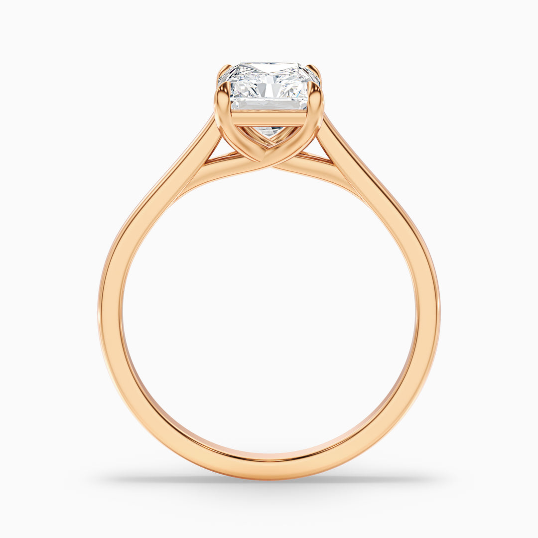 Daisy 1 Carat Radiant Cut Solitaire Lab Grown Diamond Ring in 10k Rose Gold