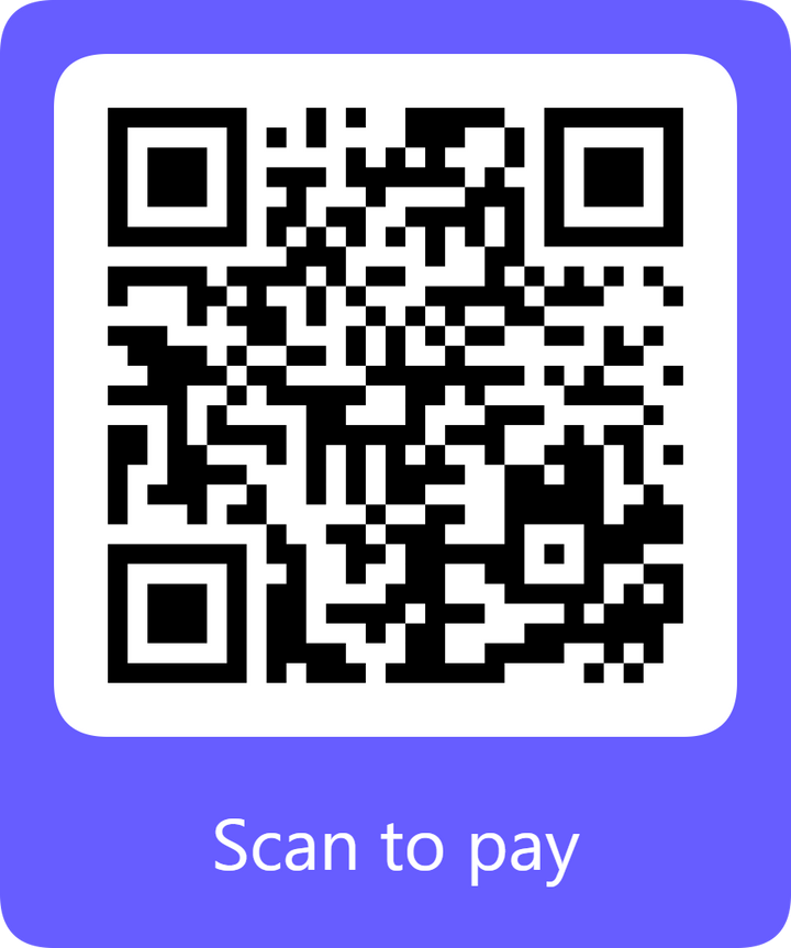Scan to pay QR code